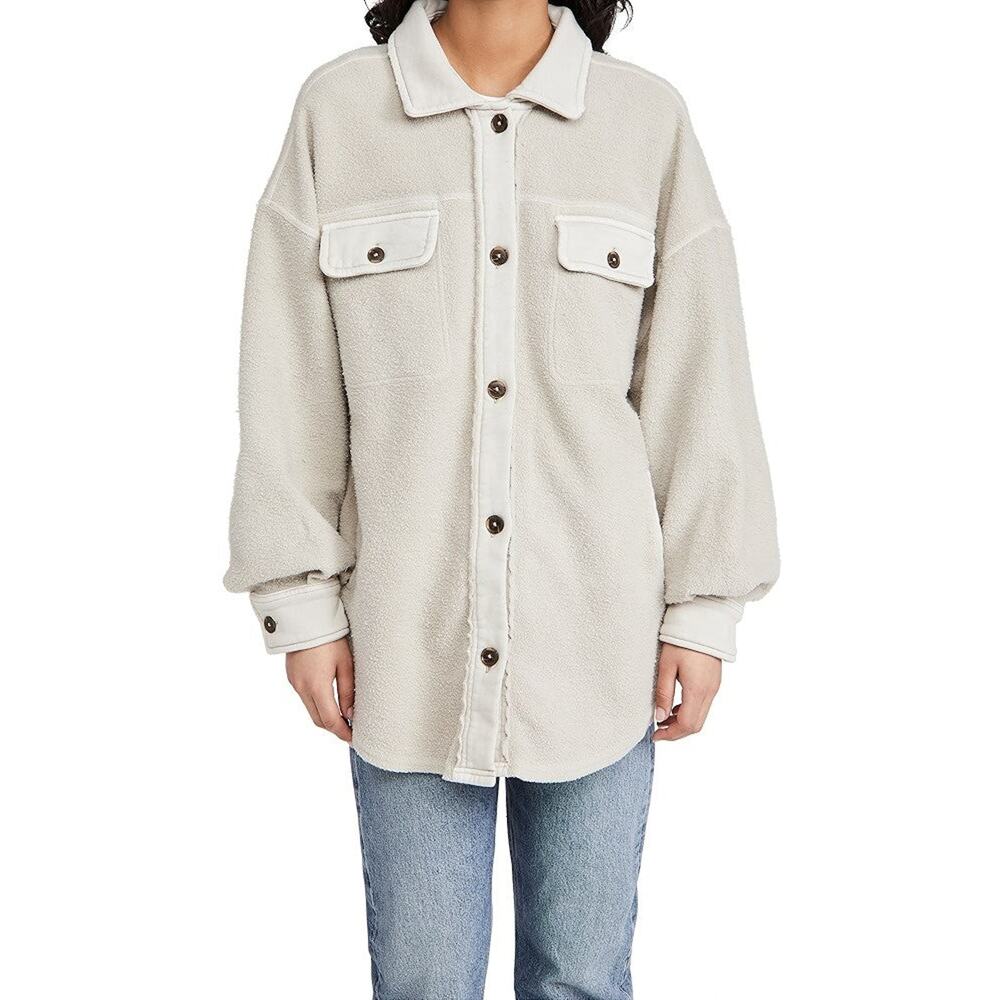 Free People Ruby Jacket Collared Button Placket S… - image 6